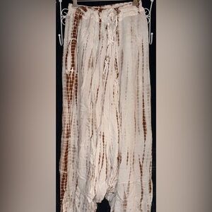 Thai Harem Balloon Gypsy Hippie Bohemian Tie Dye Baggy High Waisted Yoga Pants